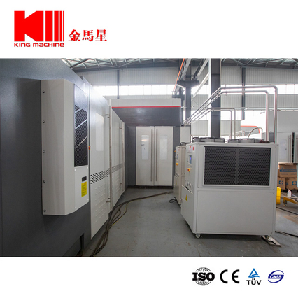 Huisdier flessen blazen vulafkapping machine voor water