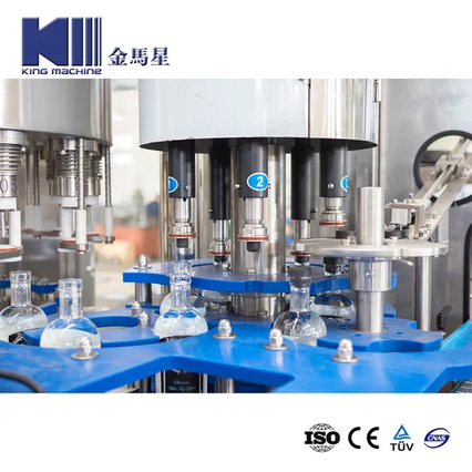 Vloeistofvulling machine, roterende vulmachine automatische fles vloeistof 12 sapproductiemachine