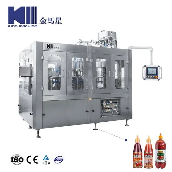Volledige automatische glazen fles sojasausvulmachine met CE en ISO