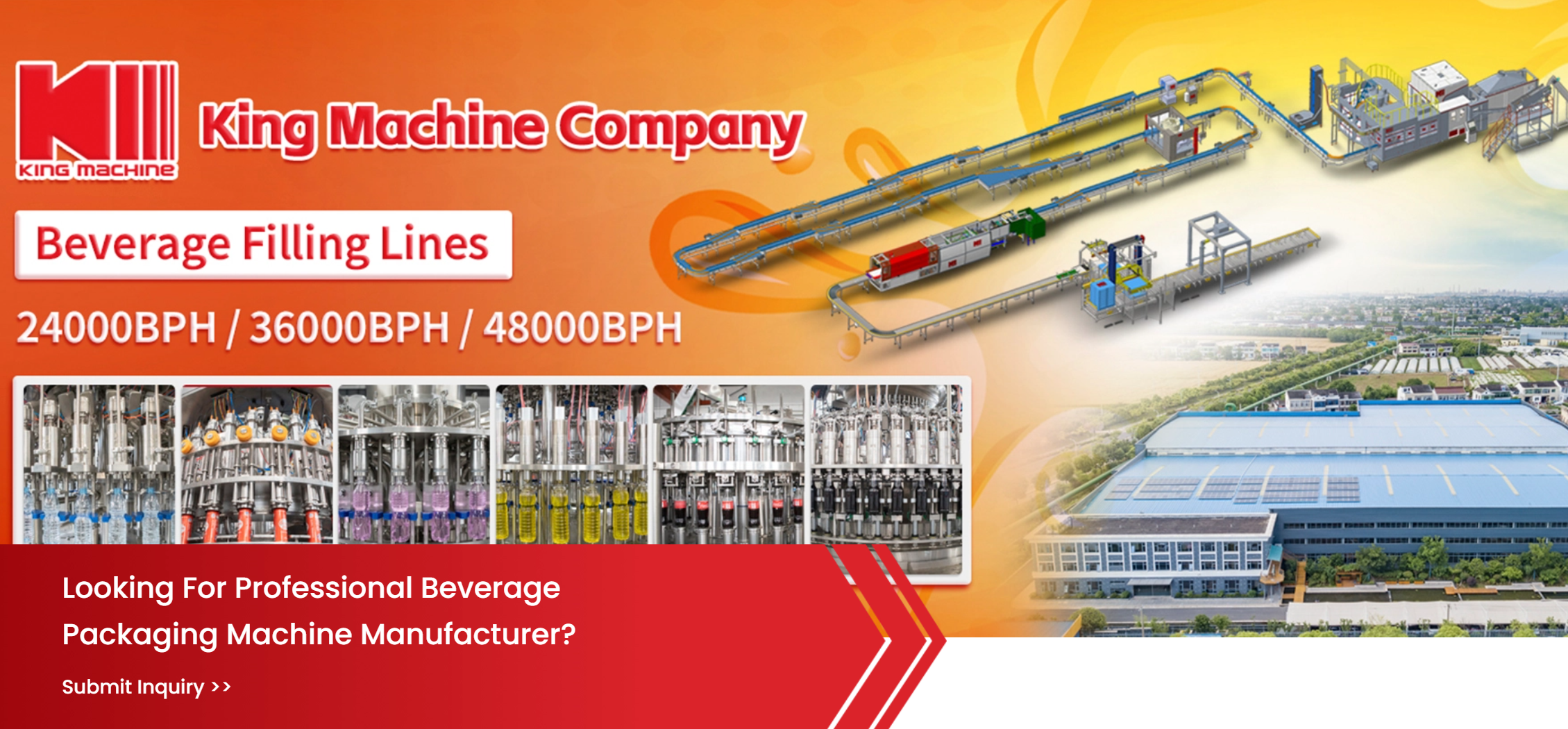 De startpagina van King Machine