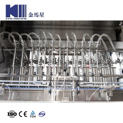 Automatisch lineair type benzine/ongevode benzine/benzine flesvulmachine etikettering