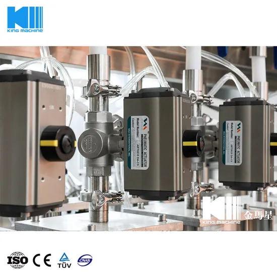 Automatische plastic flesvulmachine voor desinfectan alcohol HDPE -fles