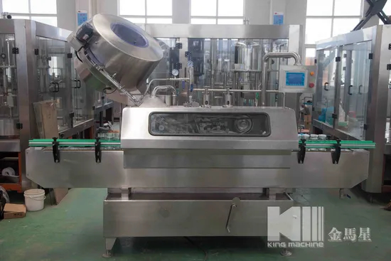 Automatische twist off vacu&uuml;mafdekking machinegewand